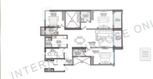 3 BHK Floor plan
